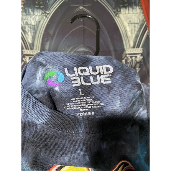 Kiss Liquid Blue Rock Band Mens T Shirt Large - Picture 3 of 3